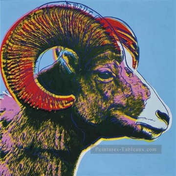 El carnero cimarrón especie en peligro de extinción Andy Warhol Pinturas al óleo